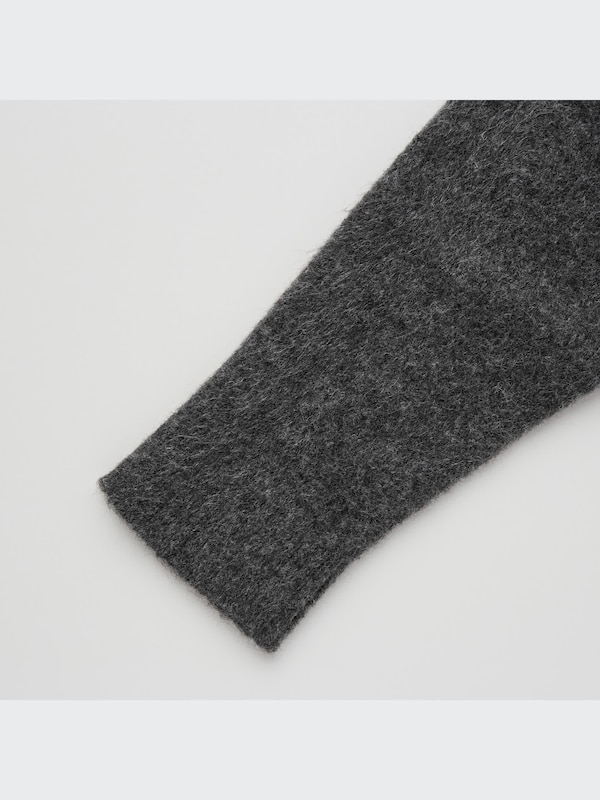 Souffle Yarn V-Neck Long Cardigan