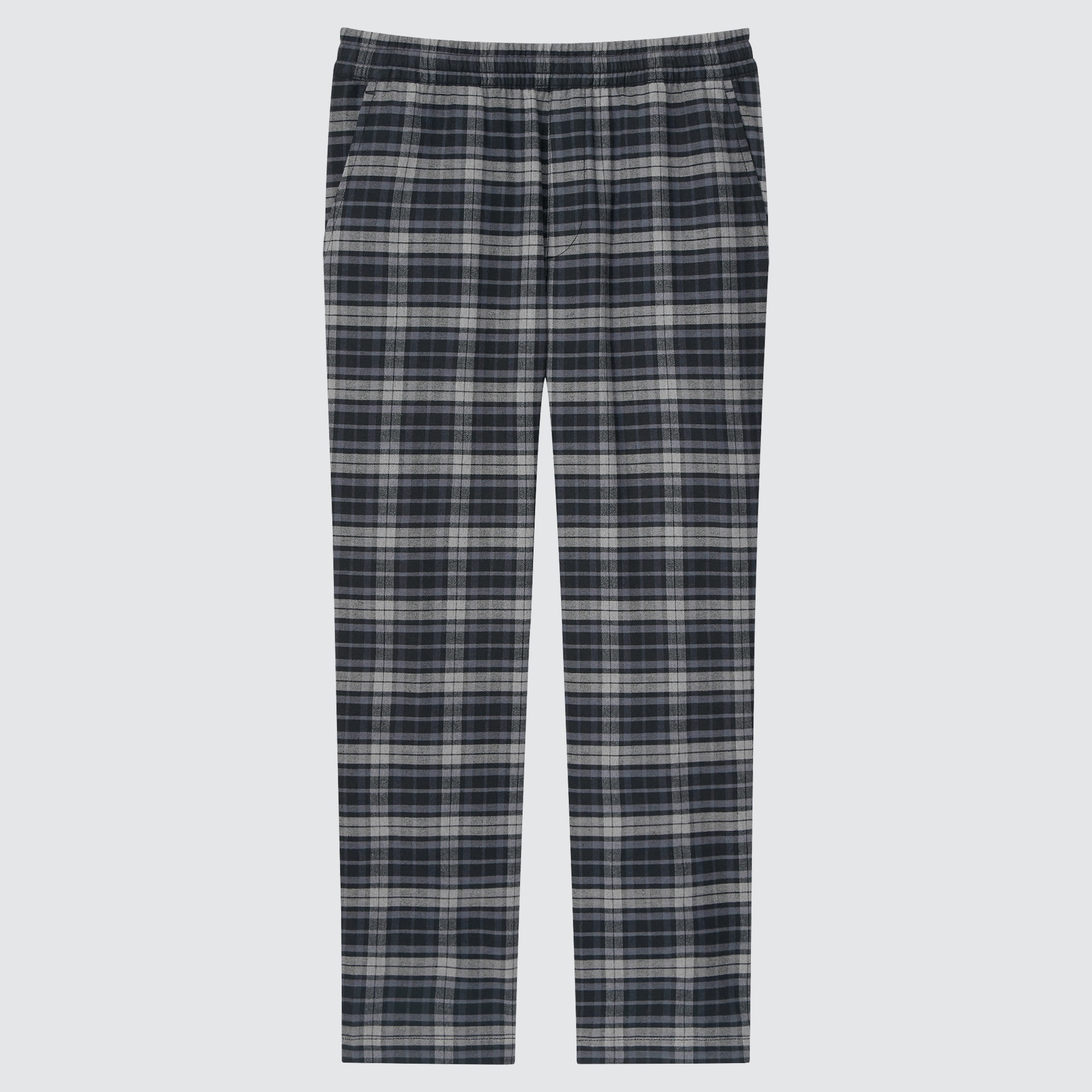 Men's Slim Fit Stretch Plaid Pants Flannel Jogger Pajama Lounge
