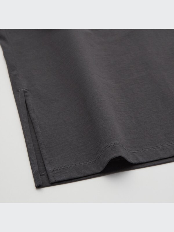Smooth Cotton Dolman 3/4-Sleeve Dress