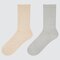 Women Heattech Socks (2 Pairs), Natural, Small