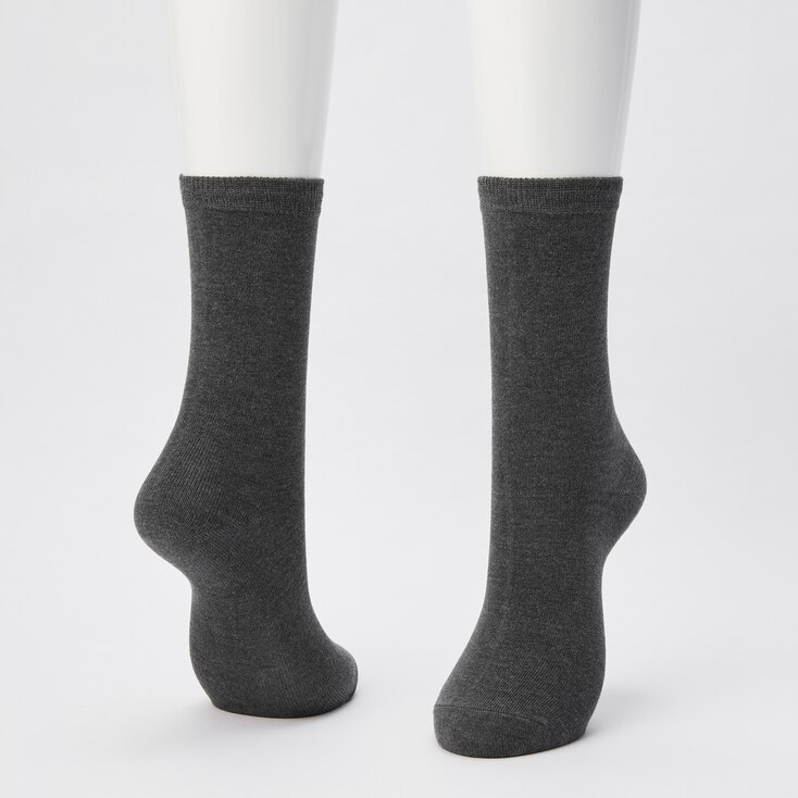 Women Heattech Socks (2 Pairs), Natural, Large