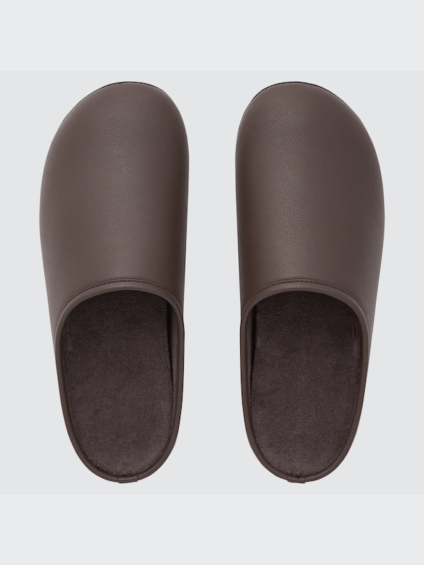 FAUX LEATHER WASHABLE ROOM SHOES