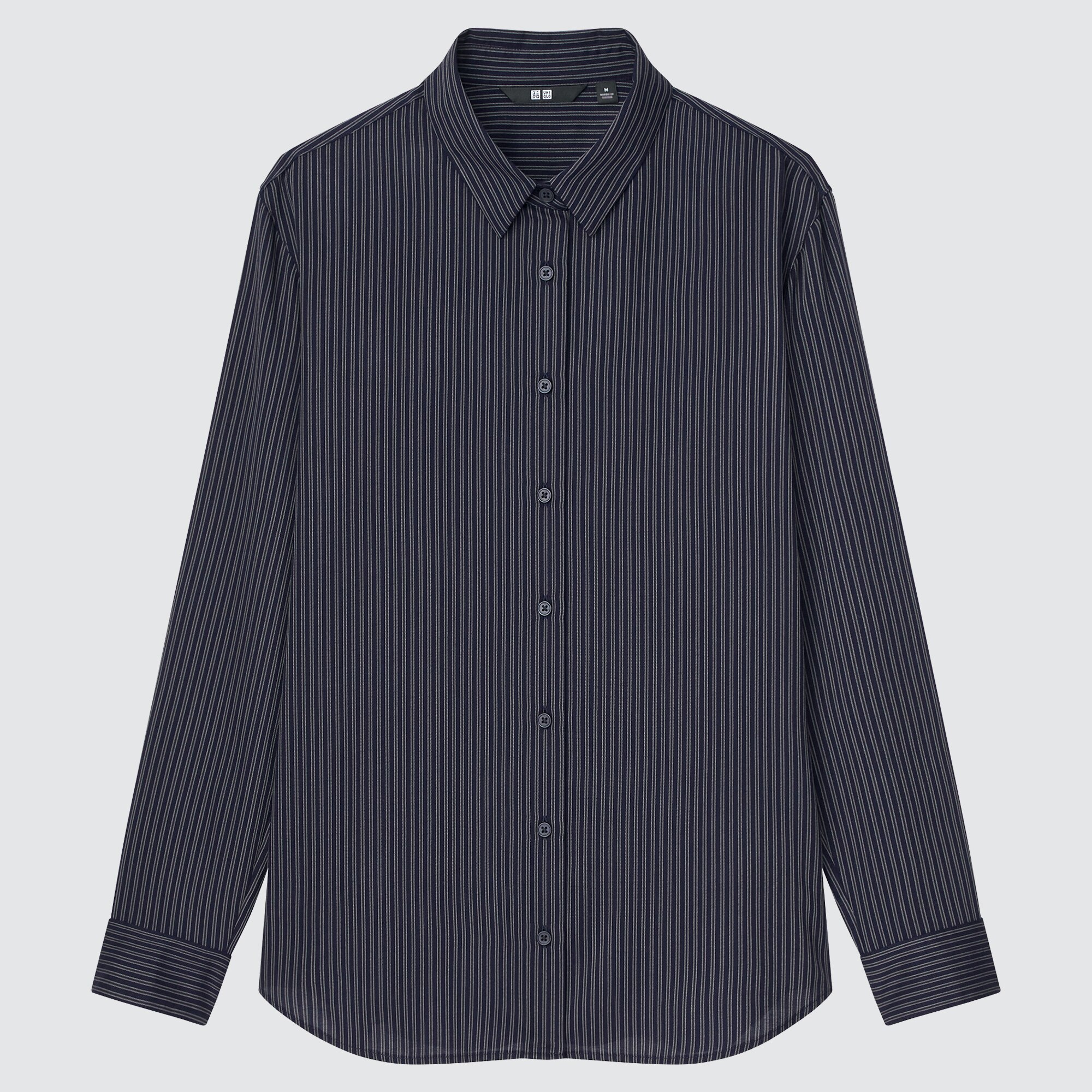 Viscose Striped Blouse | UNIQLO UK