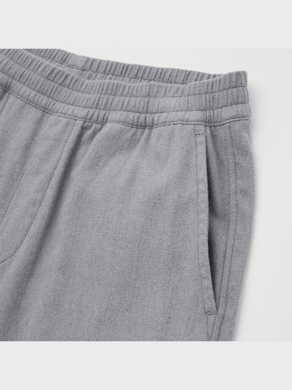 Stretch Flannel Easy Ankle Pants