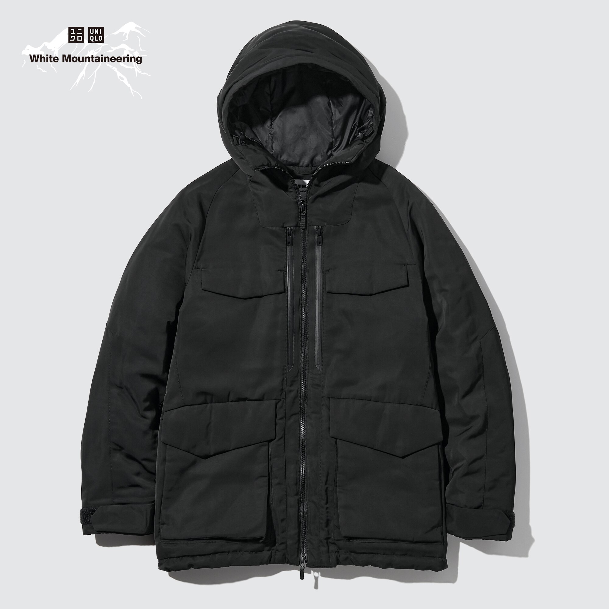 parka hybride oversize white mountaineering homme