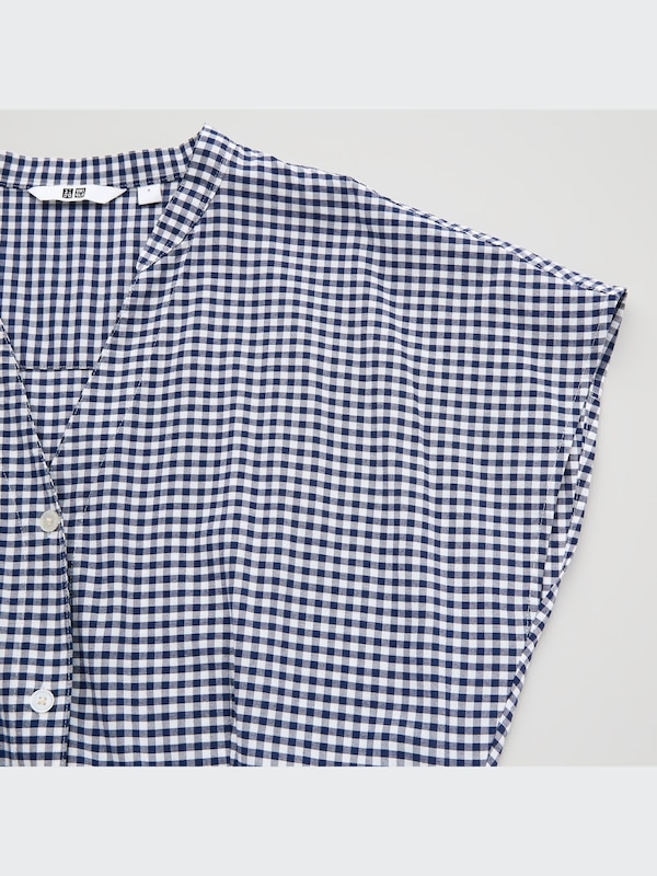 Rayon Lawn Short-Sleeve Flare Dress