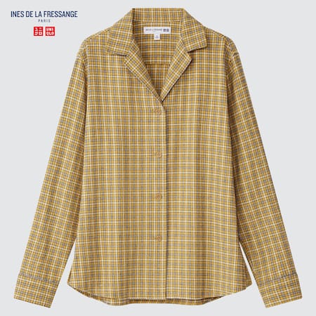 Women Ines De La Fressange Flannel Checked Shirt Uniqlo