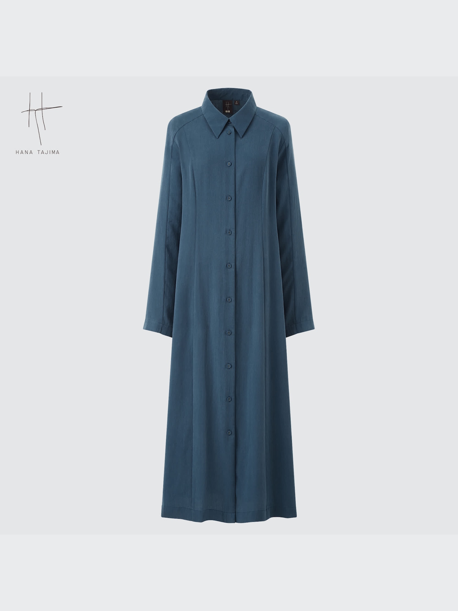 uniqlo dress long sleeve Women's Long-Sleeve Long Shirt Dress (Hana Tajima)