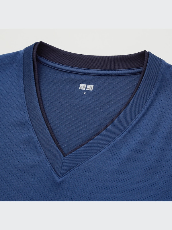 AIRism Mesh V-Neck Short-Sleeve Set