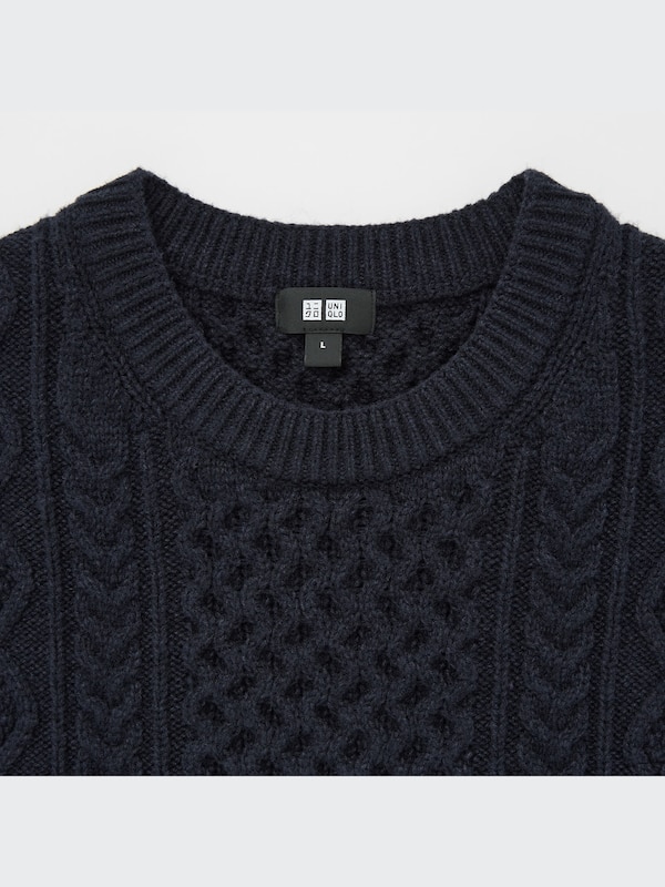 Low-Gauge Crew Neck Long-Sleeve Sweater