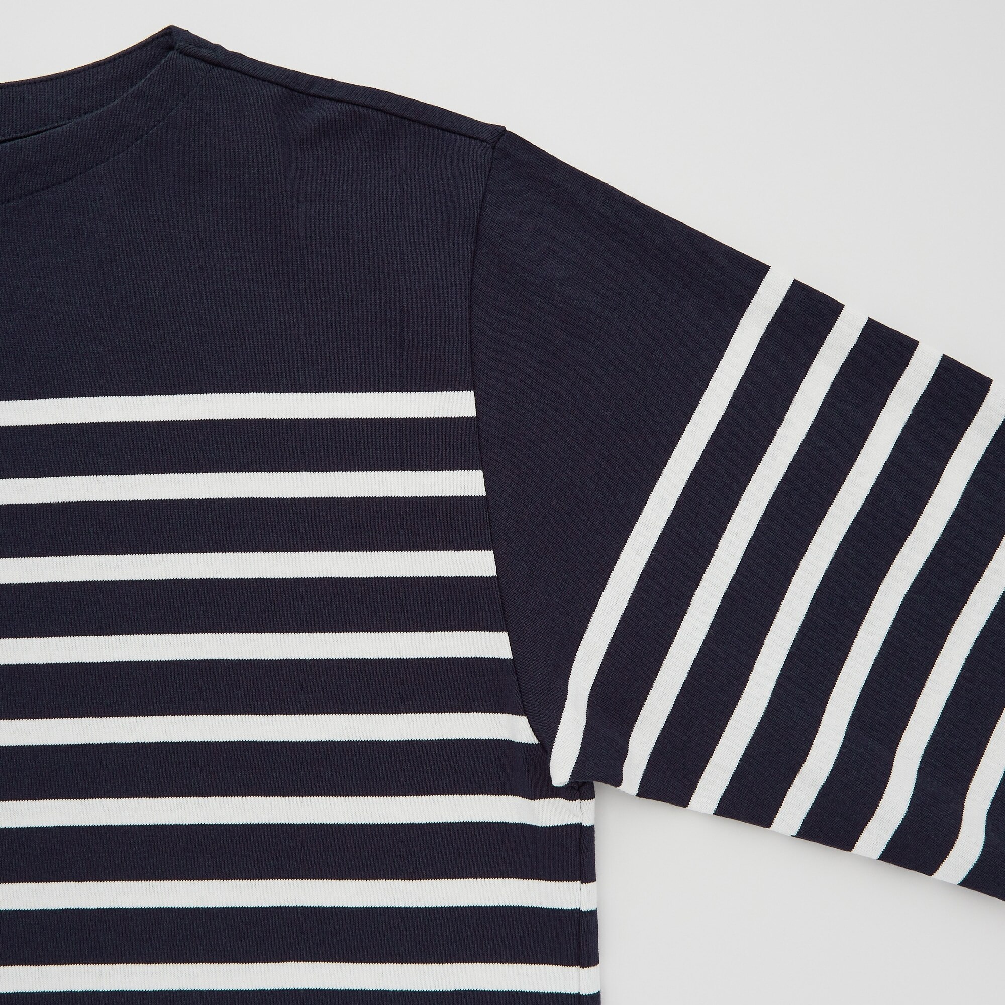 WOMEN'S STRIPED OVERSIZED LONG SLEEVE T 