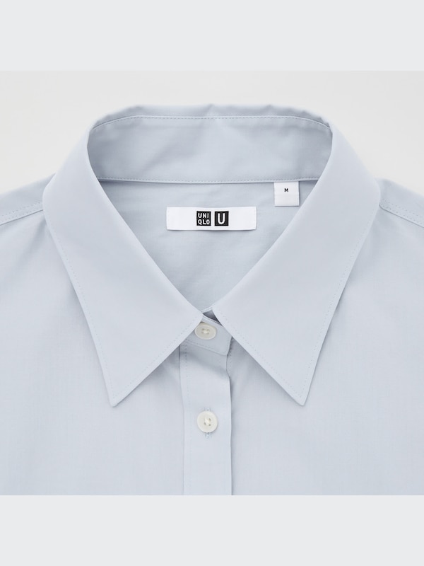 U Cotton Long-Sleeve Long Shirt