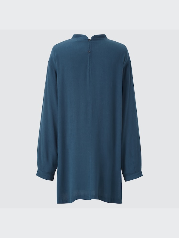 Rayon Georgette Long-Sleeve Tunic (Hana Tajima)