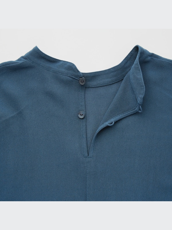 Rayon Georgette Long-Sleeve Tunic (Hana Tajima)