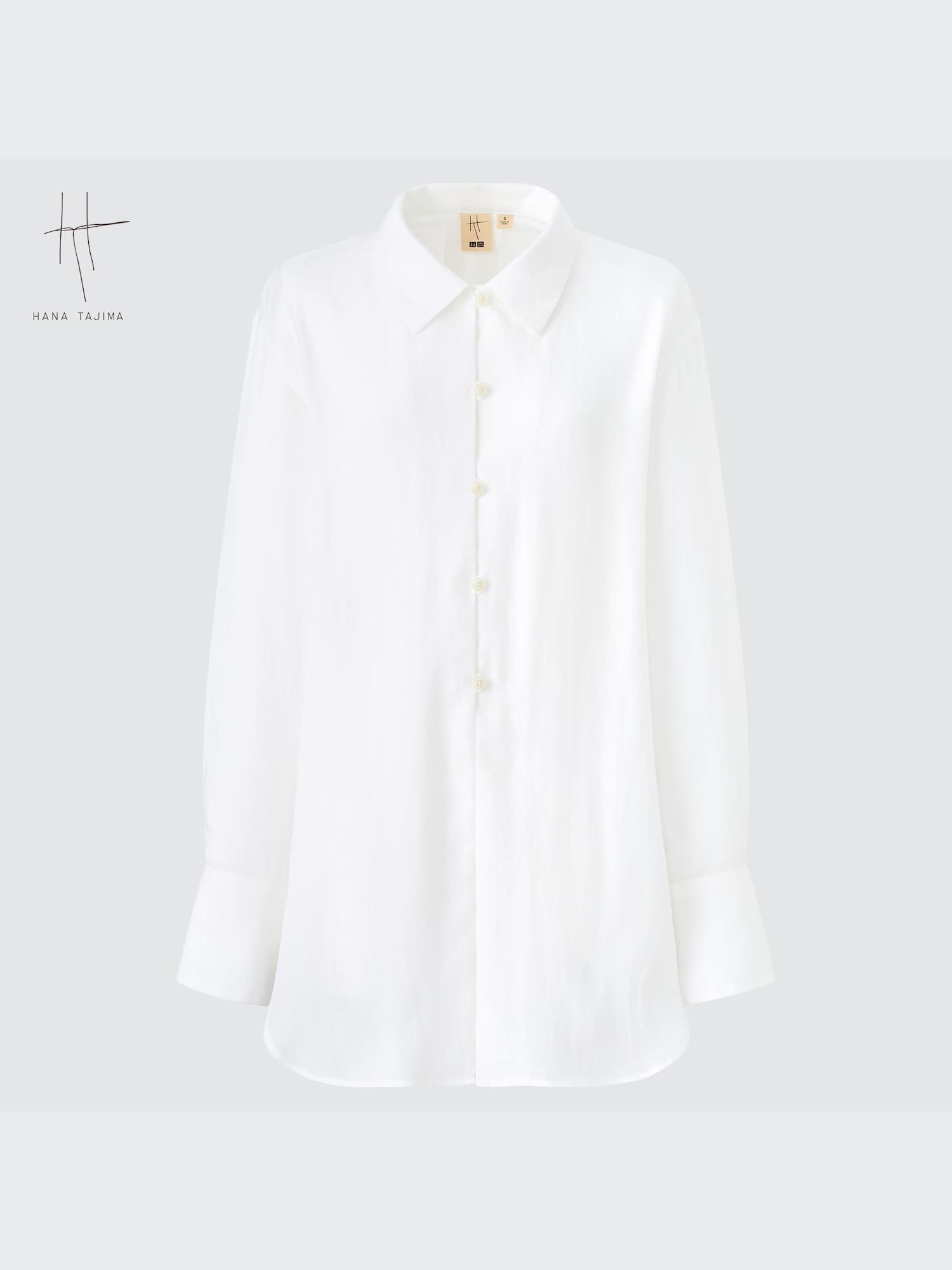 Relaxed Long-Sleeve Long Shirt (Hana Tajima) | UNIQLO US