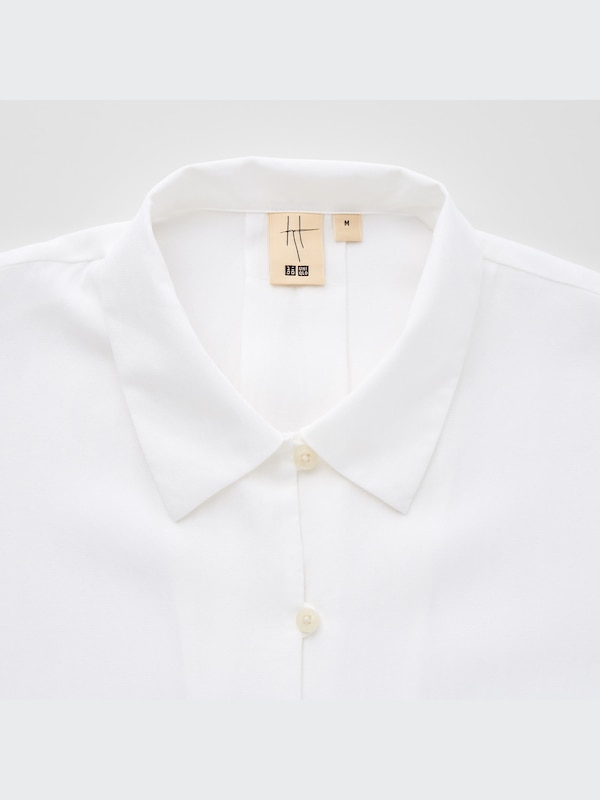 Relaxed Long-Sleeve Long Shirt (Hana Tajima)