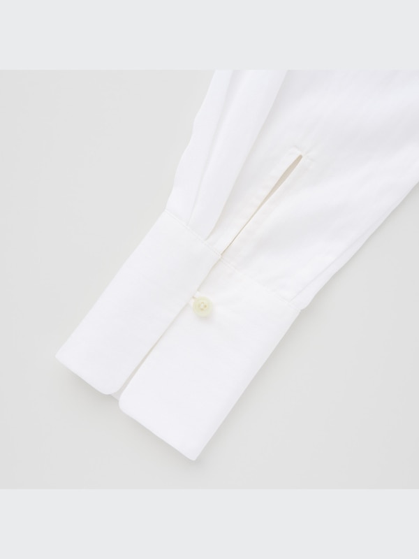 Relaxed Long-Sleeve Long Shirt (Hana Tajima)