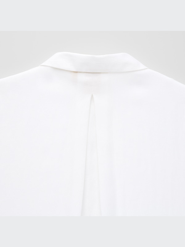 Relaxed Long-Sleeve Long Shirt (Hana Tajima)