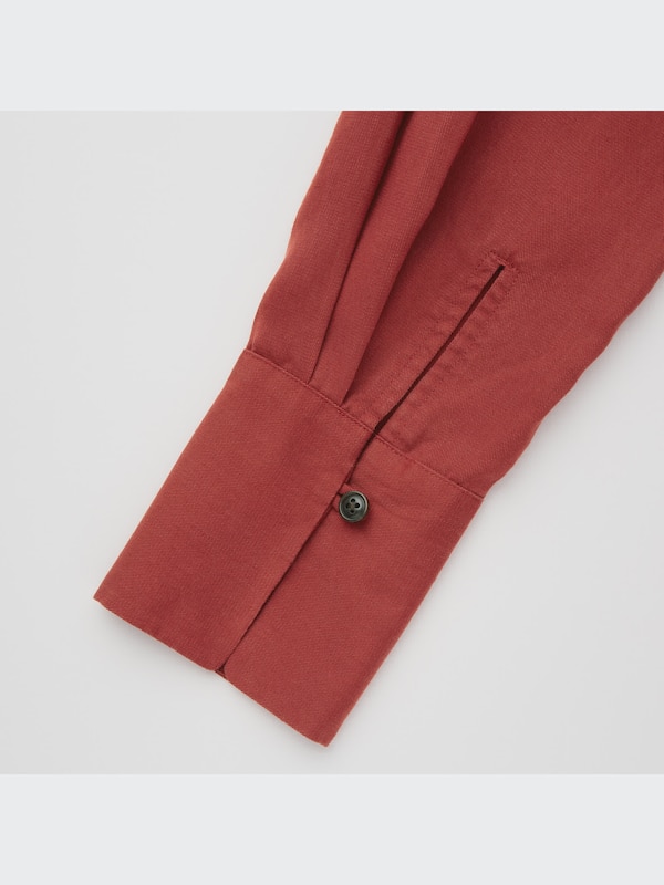 Relaxed Long-Sleeve Long Shirt (Hana Tajima)