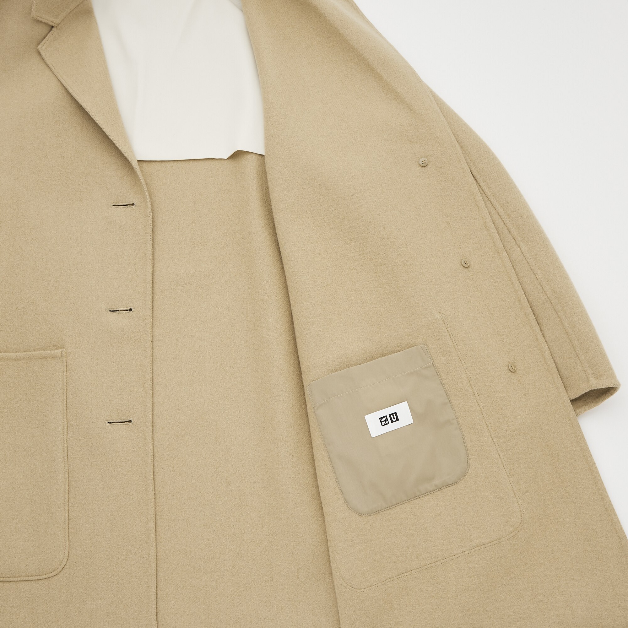 uniqlo wool blend coat