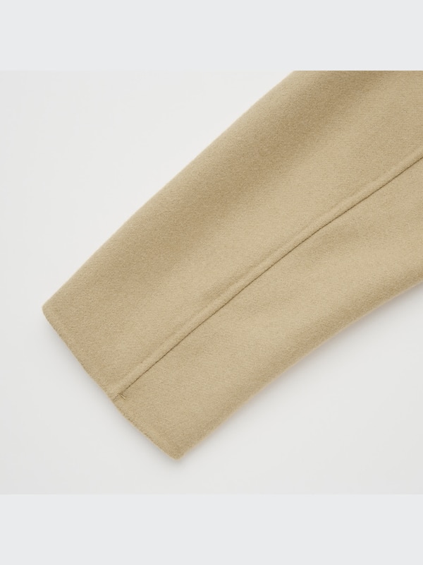 U Wool-Blend Tailored Coat