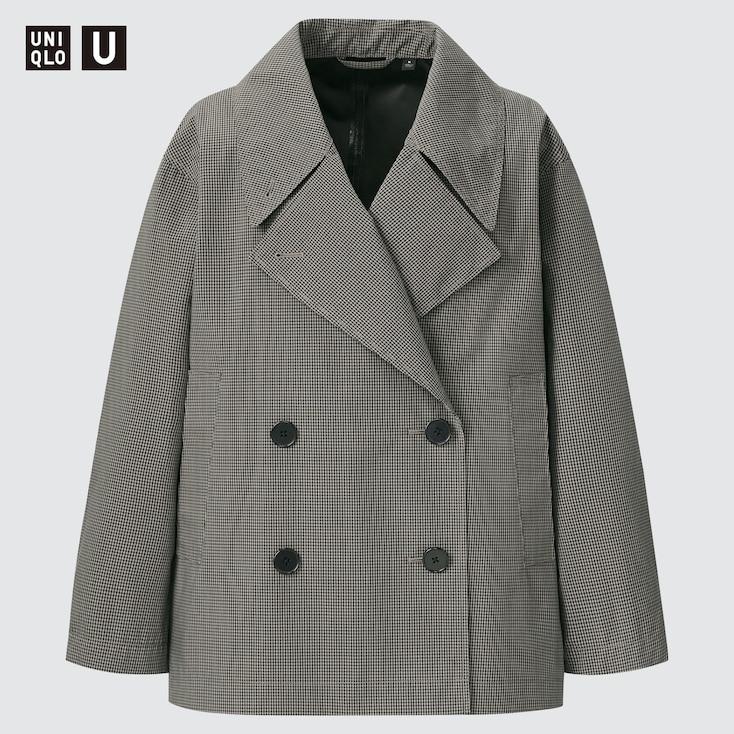 Women U Blocktech Short Trench Coat Uniqlo Us Women U Blocktech Short Trench Coat, Trench Coat Brown Short