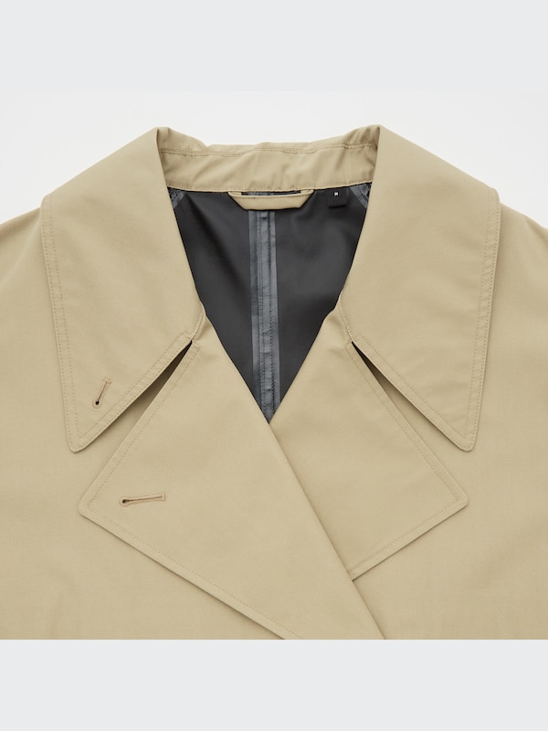 U BLOCKTECH Short Trench Coat