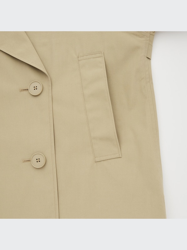 U BLOCKTECH Short Trench Coat