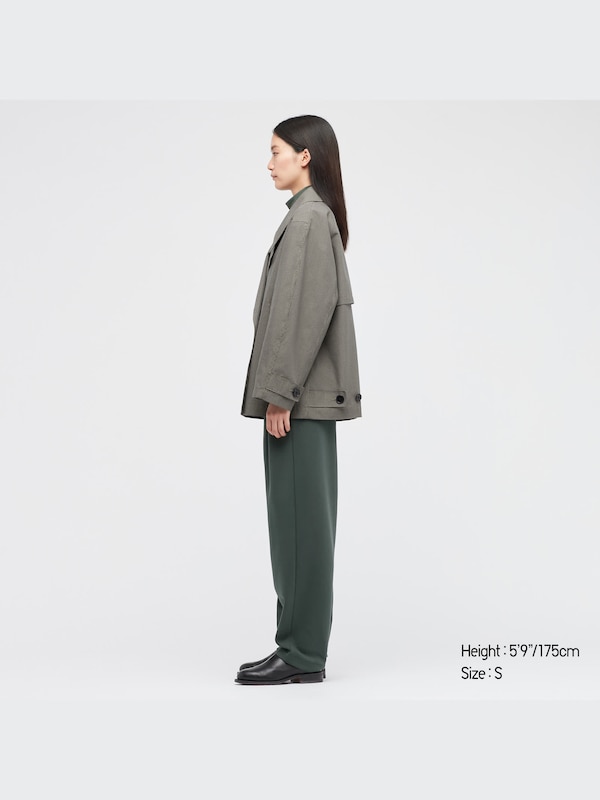 U BLOCKTECH Short Trench Coat