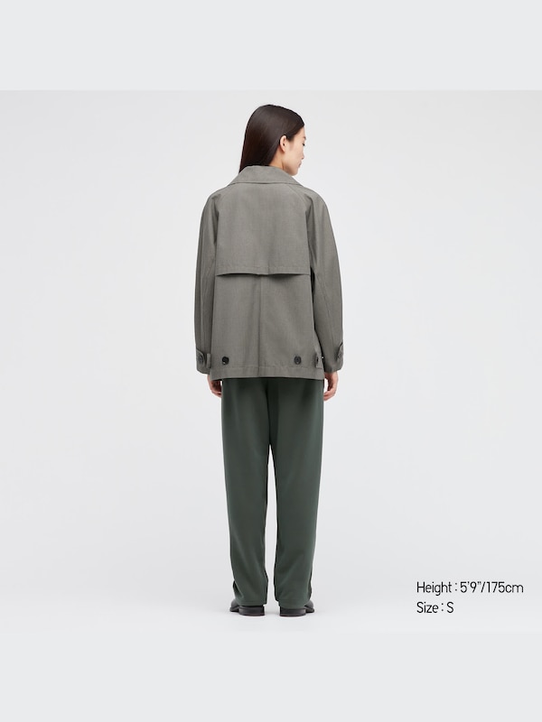 U BLOCKTECH Short Trench Coat