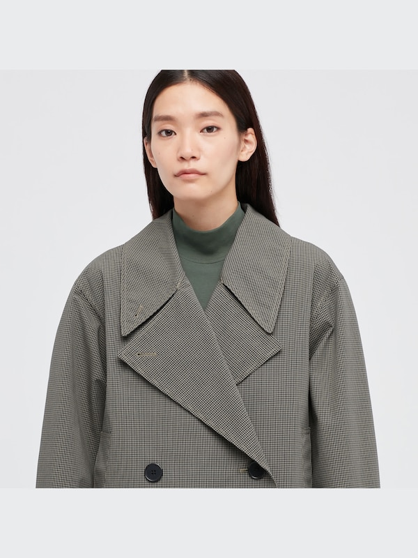 U BLOCKTECH Short Trench Coat