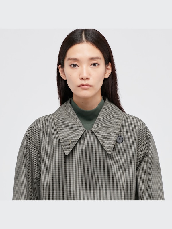 U BLOCKTECH Short Trench Coat