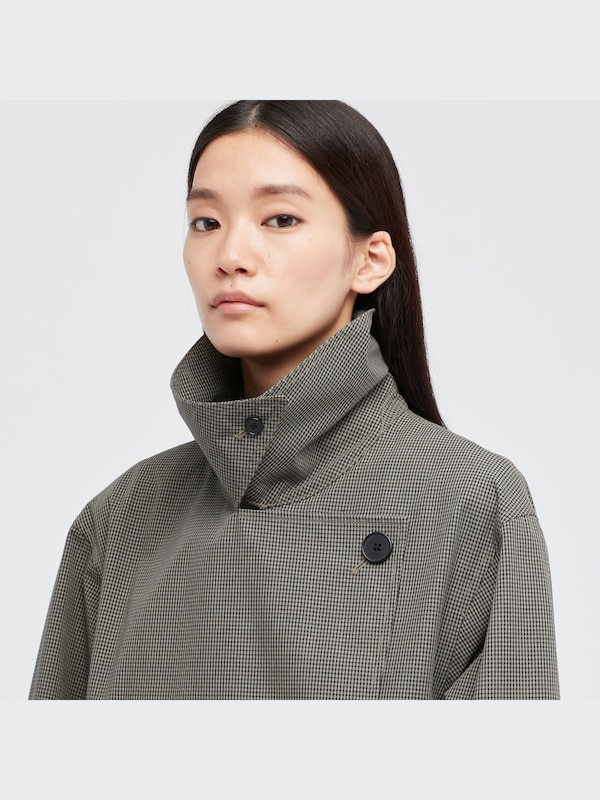 U BLOCKTECH Short Trench Coat