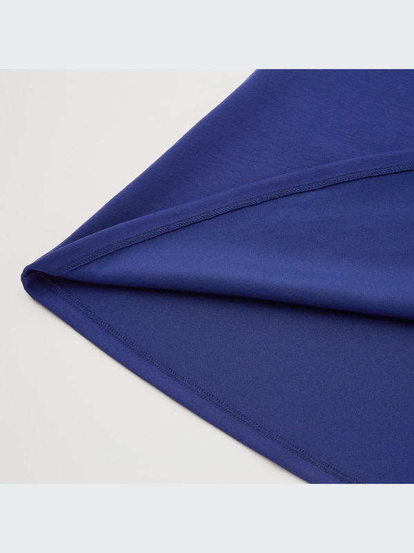 Stretch Short-Sleeve Flare Dress
