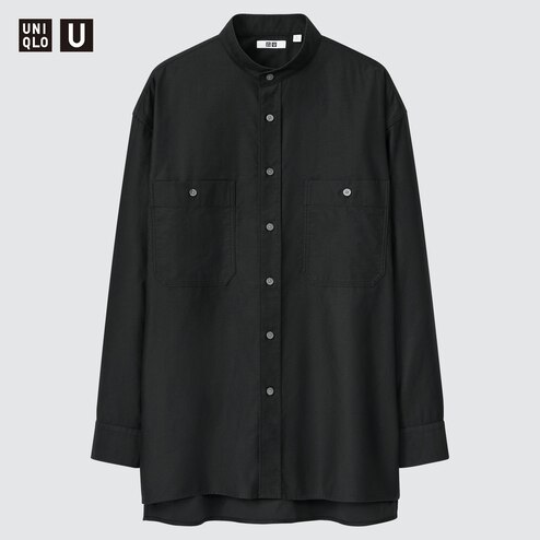 band collar shirt uniqlo