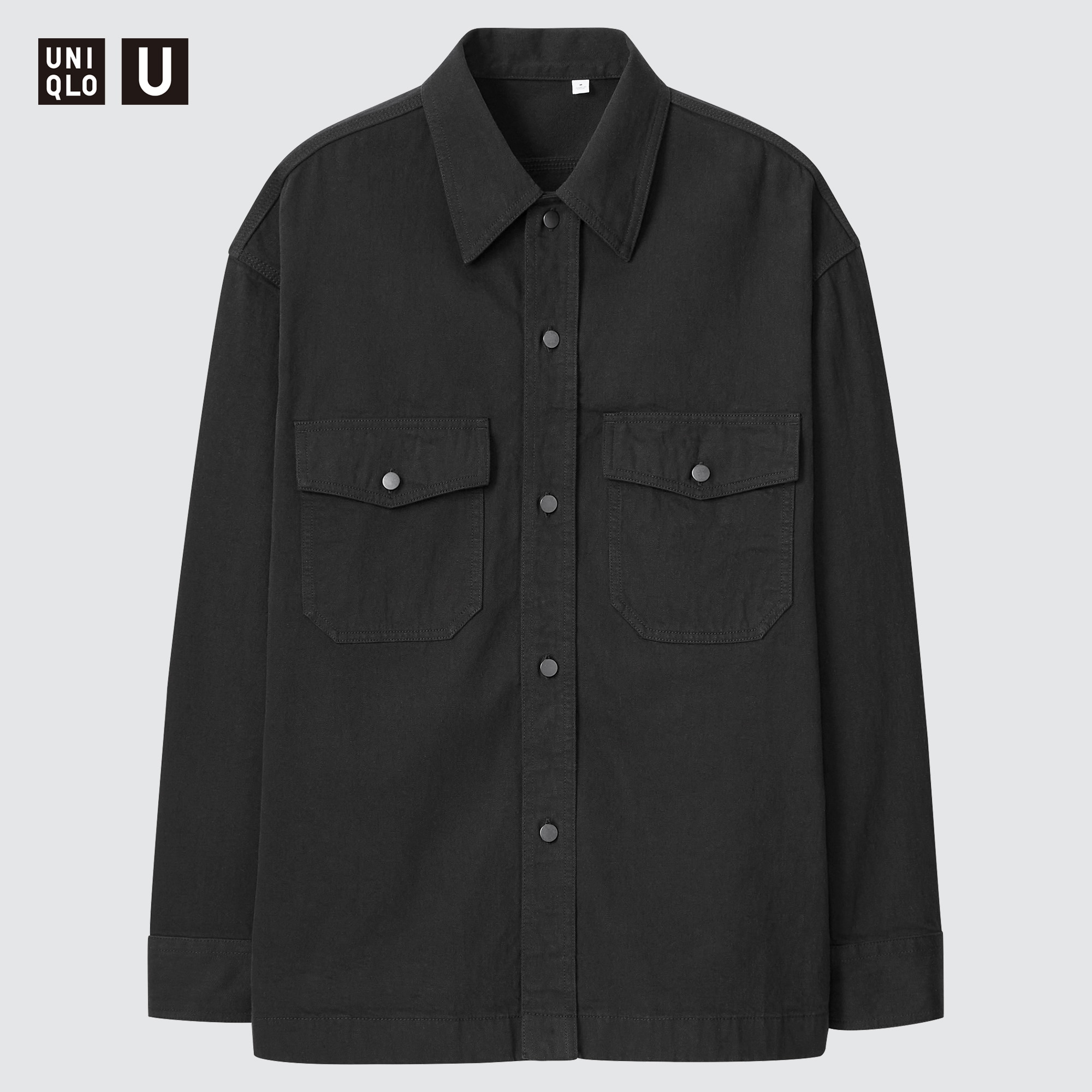 Uniqlo u long sales sleeve fleece shirt jacket