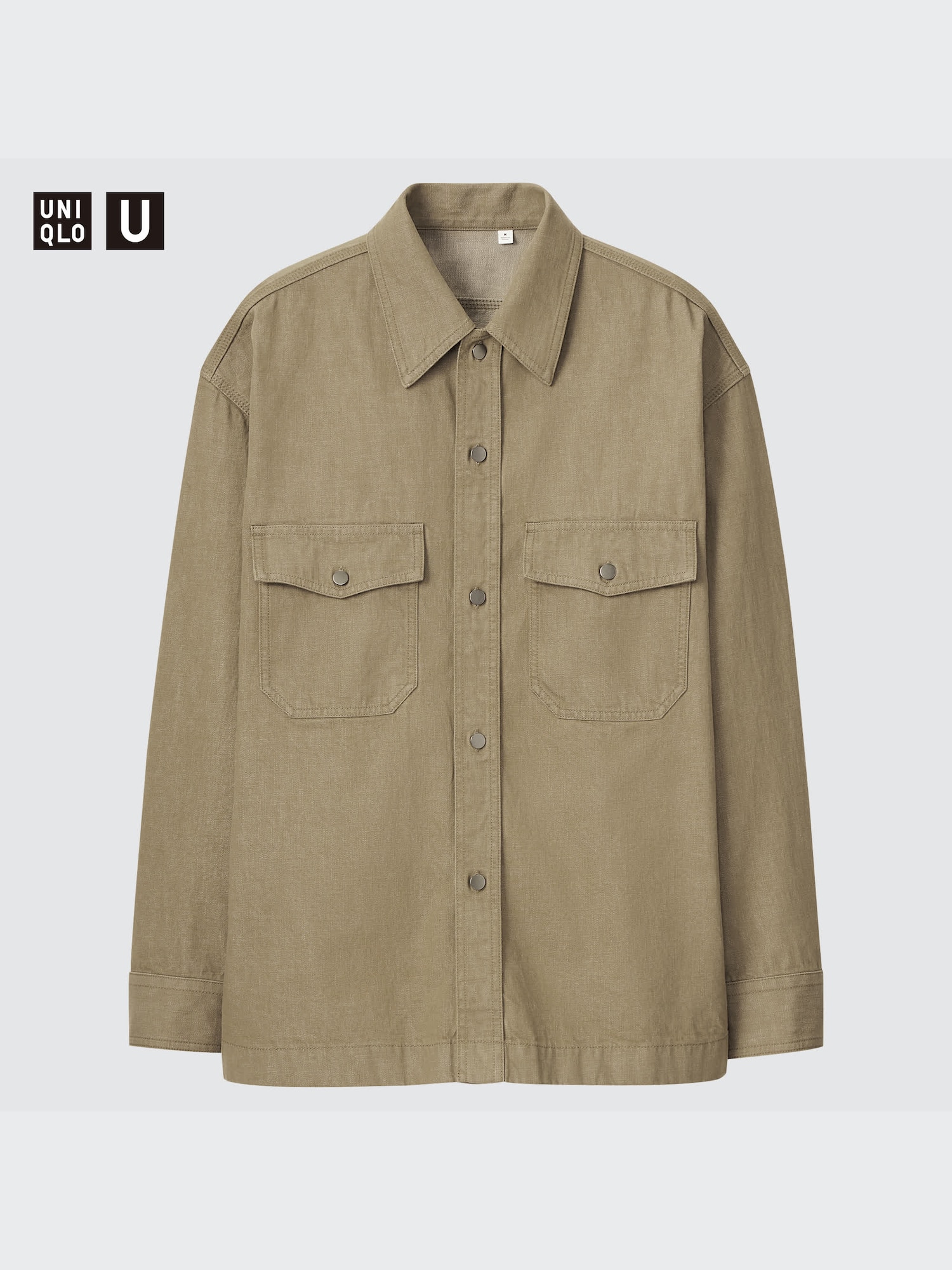 U Denim Oversized Long-Sleeve Shirt | UNIQLO US