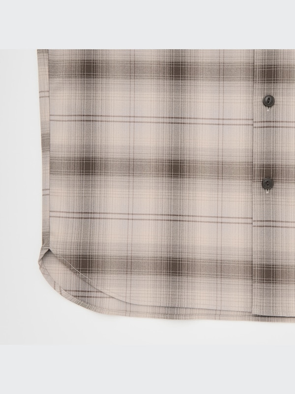 U Heavy Flannel Oversized Plaid Long-Sleeve Shirt