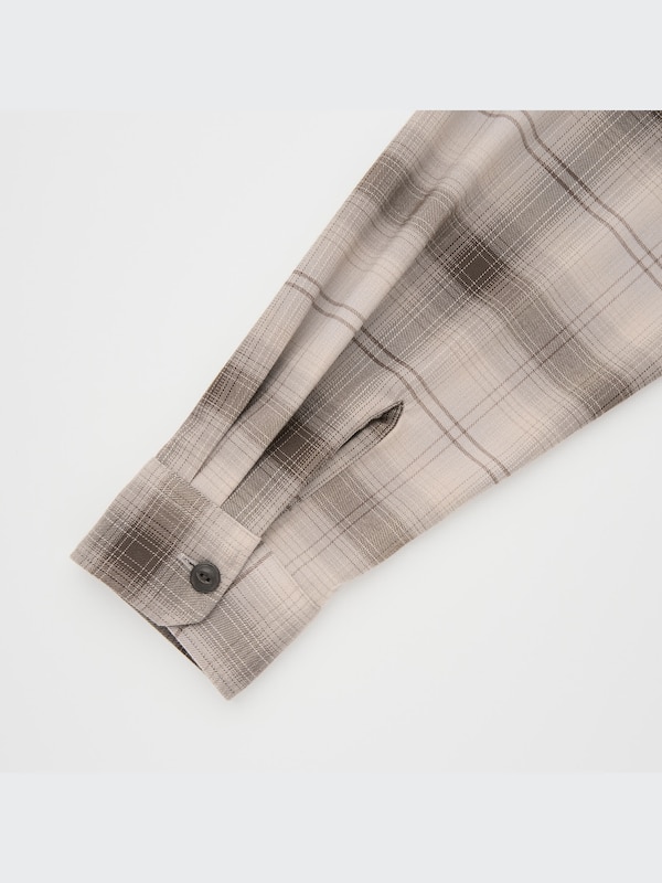 U Heavy Flannel Oversized Plaid Long-Sleeve Shirt