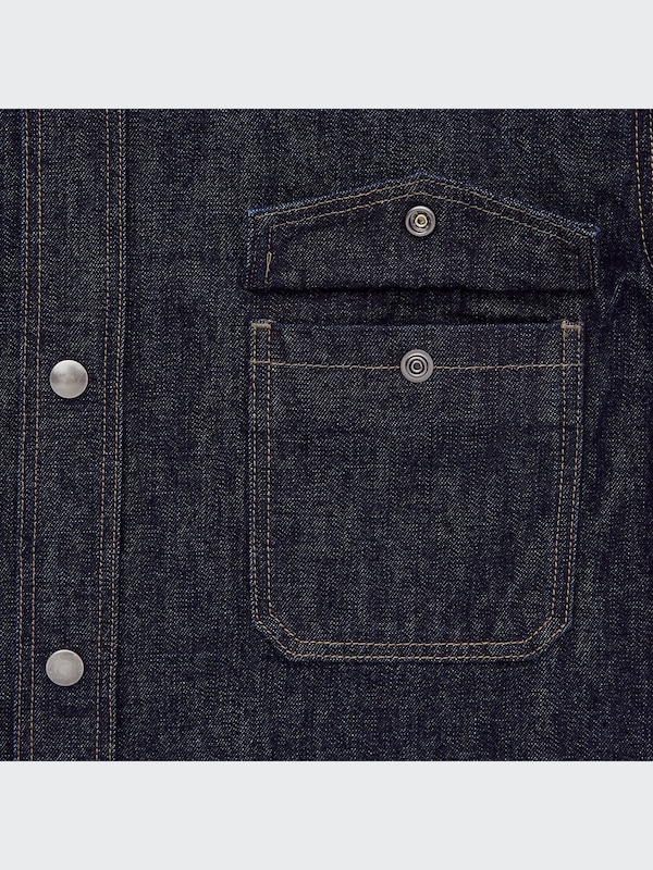 U Denim Oversized Long-Sleeve Shirt
