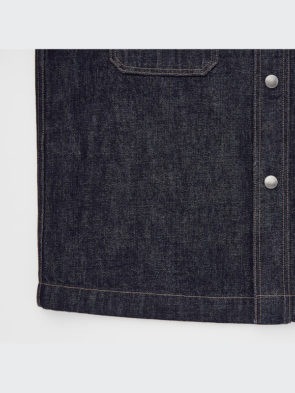U Denim Oversized Long-Sleeve Shirt