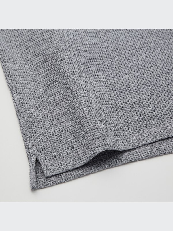Waffle Crew Neck Long-Sleeve T-Shirt
