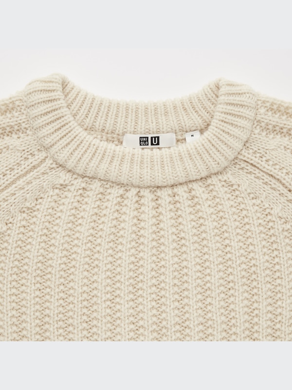 U Low Gauge Crew Neck Long-Sleeve Sweater