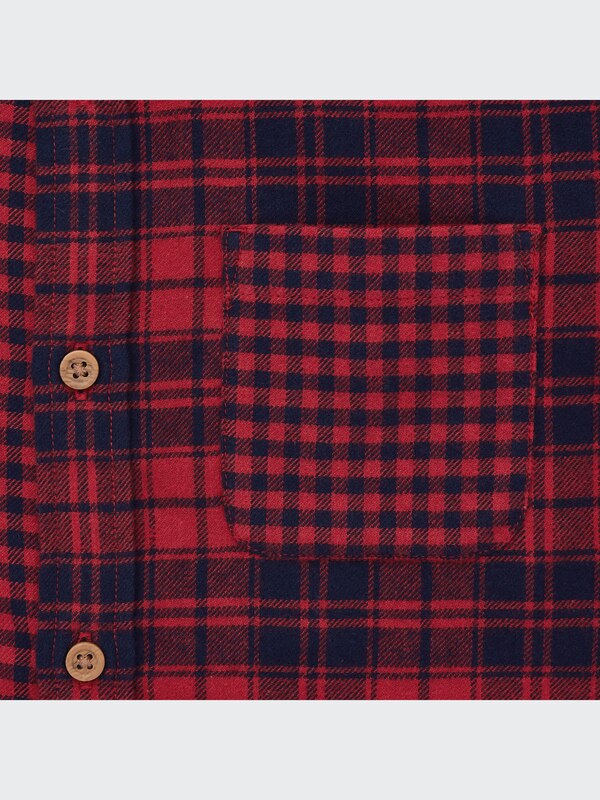 Flannel Plaid Long-Sleeve Shirt