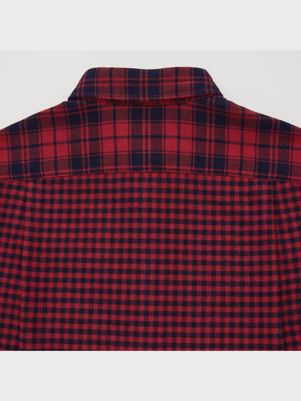 Flannel Plaid Long-Sleeve Shirt