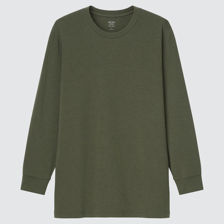 UNIQLO HEATTECH Extra Warm Cotton Crew Neck Thermal T-Shirt