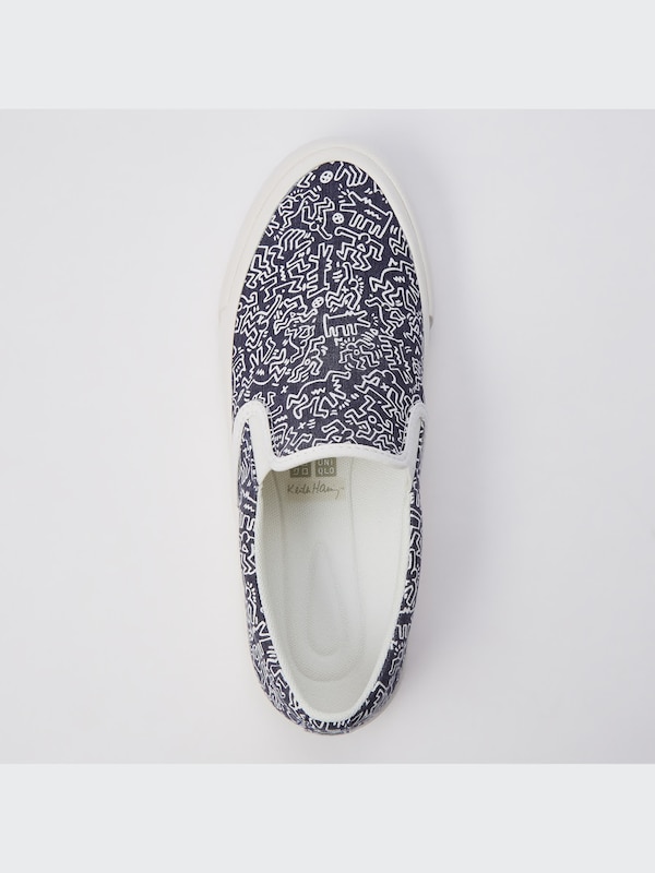Keith Haring Cotton Canvas Slip-On Shoes