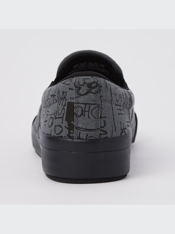 Jean-Michel Basquiat Cotton Canvas Slip-On Shoes