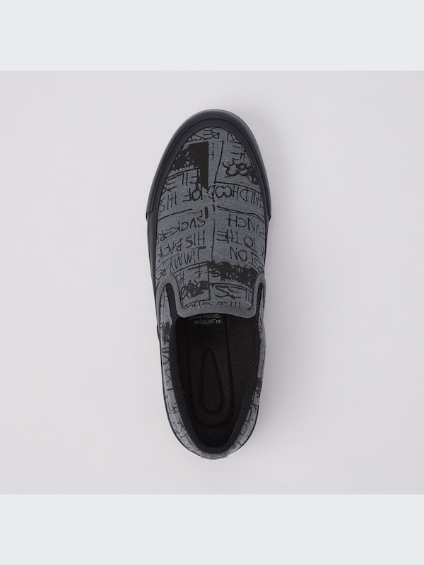 Jean-Michel Basquiat Cotton Canvas Slip-On Shoes