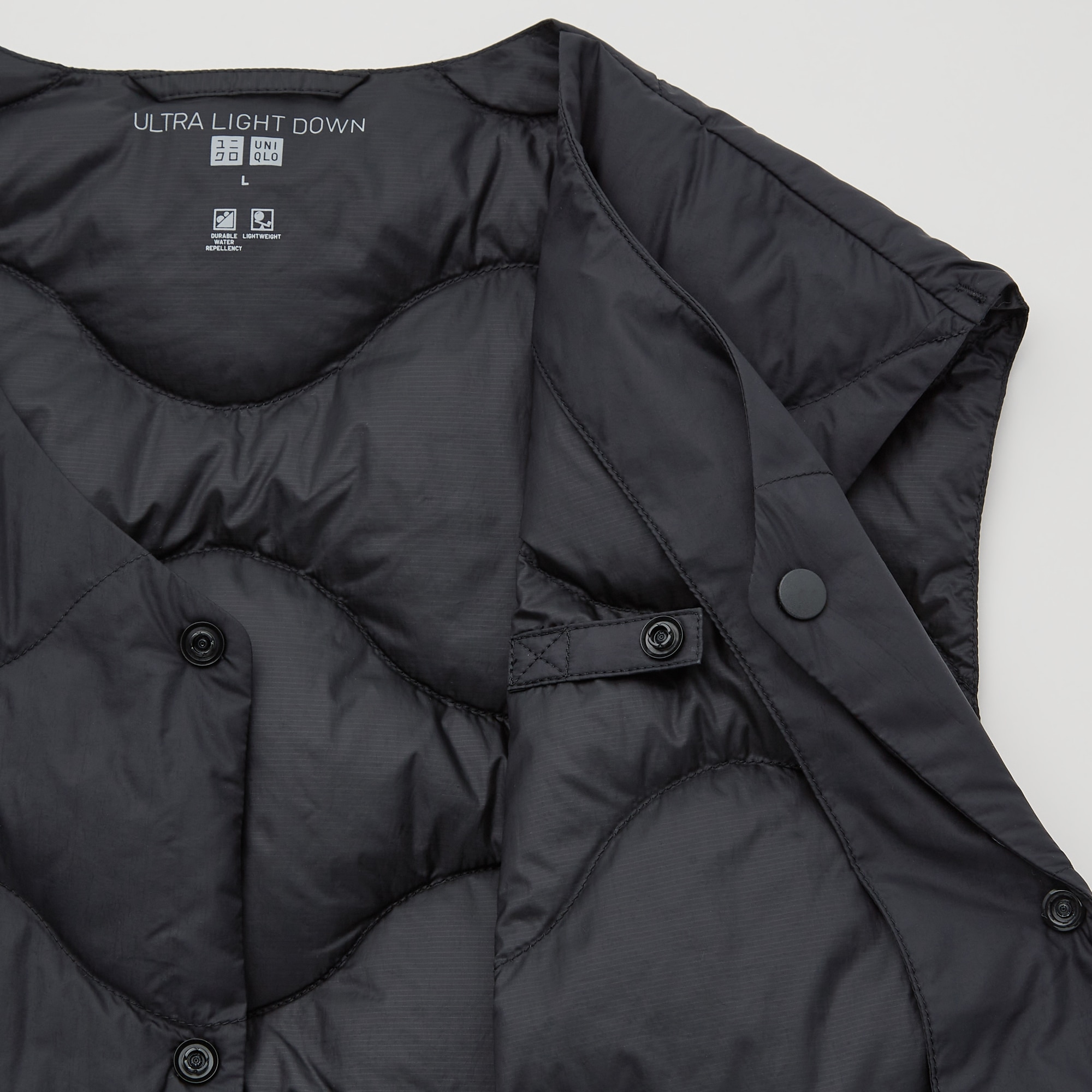 Uniqlo black outlet vest